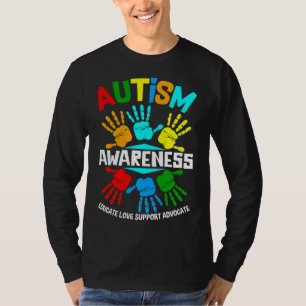 Camiseta Autismo Sensibilização Educa Defensor do Amor