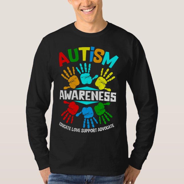 Camiseta Autismo Sensibilização Educa Defensor do Amor (Frente)