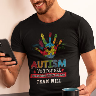 Camiseta Autismo Sensibilização Educar Equipe Personalizada