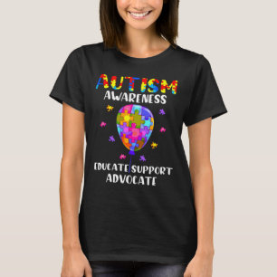 Camiseta Autismo Sensibilização Educar o Amor Defensor Aut