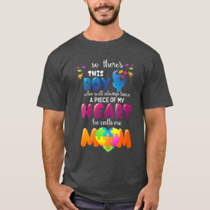 Camiseta Autismo Sensibilização Ele Me Chama Autismo Mãe