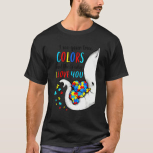 Camiseta Autismo Sensibilização Elefan Eu Vejo Suas Verdade