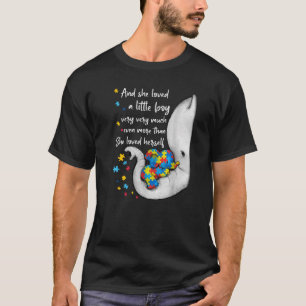 Camiseta Autismo Sensibilização Elefantes Bonitos Mãe E Cri