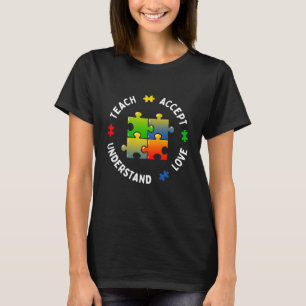 Camiseta Autismo Sensibilização Ensino Ensino Ensino L