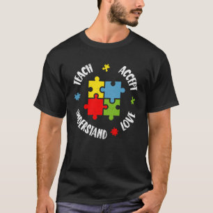 Camiseta Autismo Sensibilização Ensino Ensino Ensino L