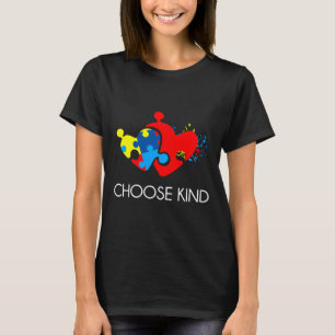 Camiseta Autismo Sensibilização Escolhe Coração Forte