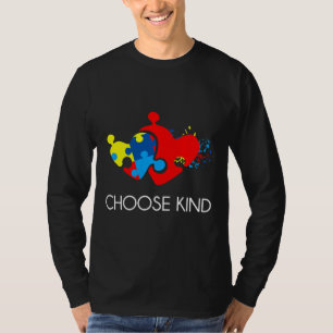Camiseta Autismo Sensibilização Escolhe Coração Forte