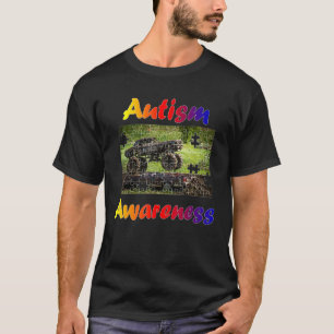 Camiseta Autismo Sensibilização Fala Monstro Caminhão Jam Q