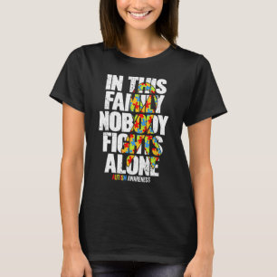 Camiseta Autismo Sensibilização Familiar Suporte à Mãe Auti