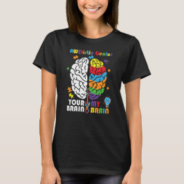 Camiseta Autismo Sensibilização Genial Awetista Cérebro Aut