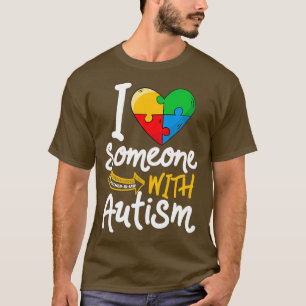 Camiseta Autismo Sensibilização Irmão da Lei Eu Amo Alguém