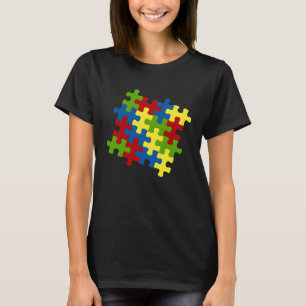 Camiseta Autismo Sensibilização Jigsera Quebra-cabeça, Caso
