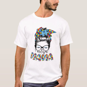 Camiseta Autismo Sensibilização Mãe A Vida Mensageira Bun A