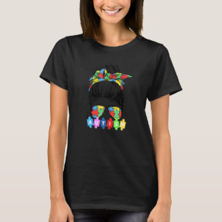 Camiseta Autismo Sensibilização Mãe A Vida Mensageira Bun Ó
