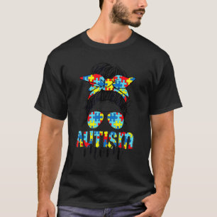 Camiseta Autismo Sensibilização Mãe Mistura Óculos Solares 
