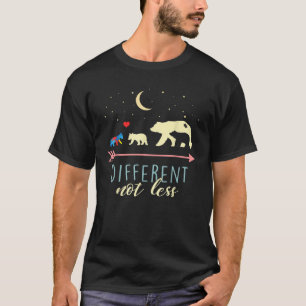 Camiseta Autismo Sensibilização Mamãe Ursa Diferente Não Me