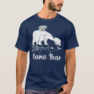 Camiseta Autismo Sensibilização Mamãe Ursa Mãe Suporte Auti