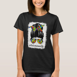 Camiseta Autismo Sensibilização Mensageira Mãe Quebra-cabeç