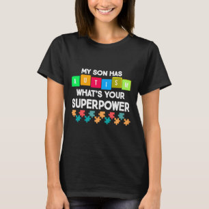 Camiseta Autismo Sensibilização Mês Meu Filho Superpoderoso