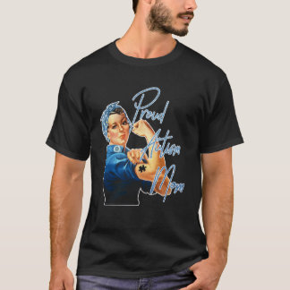 Camiseta Autismo Sensibilização Mês Orgulhoso Autismo Mãe B