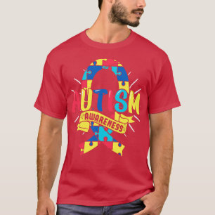 Camiseta Autismo Sensibilização Mês Quebra-cabeça Autista P