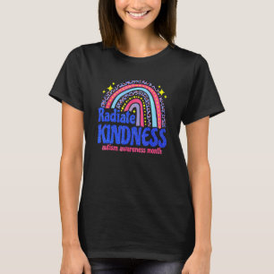 Camiseta Autismo Sensibilização Mês Rad Iate Kindness Profe