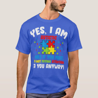 Camiseta Autismo Sensibilização Mês Sim Eu Sou Estar Autist