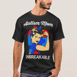 Camiseta Autismo Sensibilização Mulheres Mãe Autismo Mãe Mã