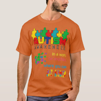Camiseta Autismo Sensibilização Mundo Seja Bonito