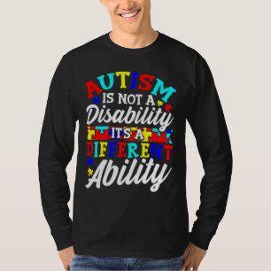 Camiseta Autismo Sensibilização Não É Deficiência É Uma Def