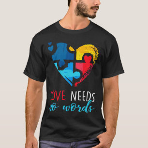 Camiseta Autismo Sensibilização O Amor Não Precisa De Palav