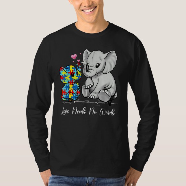 Camiseta Autismo Sensibilização O Amor Não Precisa De Palav (Frente)