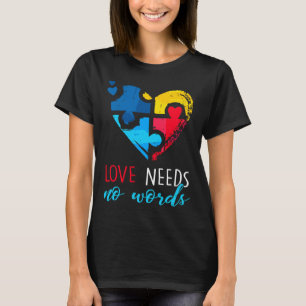 Camiseta Autismo Sensibilização O Amor Não Precisa De Palav