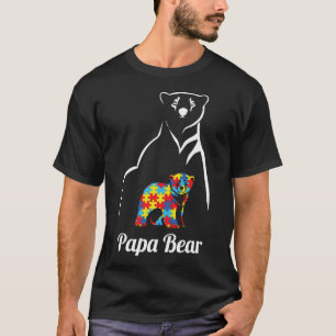 Camiseta Autismo Sensibilização Papa Urso Pai