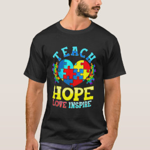 Camiseta Autismo Sensibilização Professora Ensina Esperança