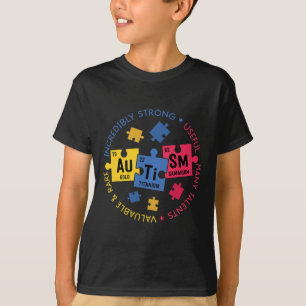 Camiseta Autismo Sensibilização Professora Periódica de Ciê