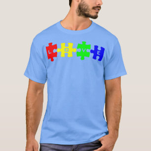 Camiseta Autismo Sensibilização quebra-cabeça