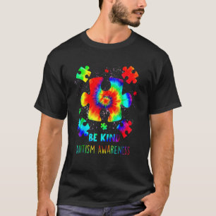 Camiseta Autismo Sensibilização Seja Puz Zle Piec Es Tie Dy