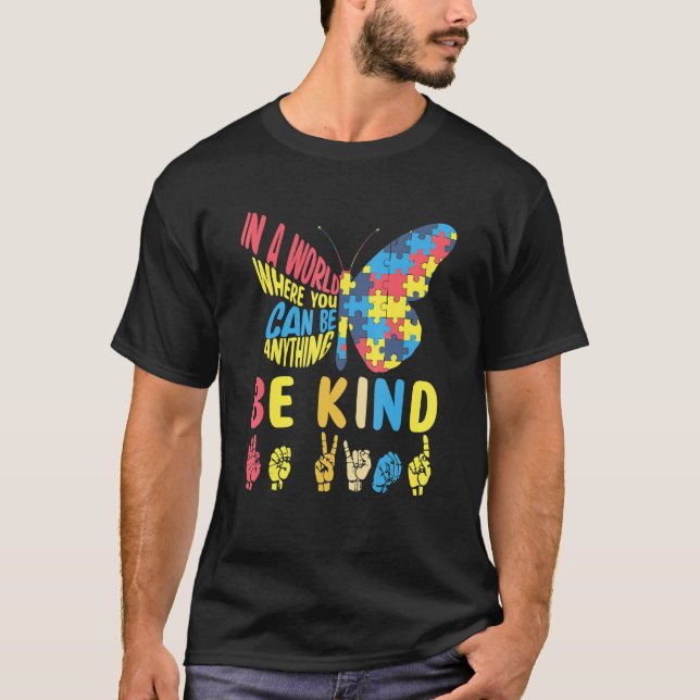 Camiseta Autismo Sensibilização Seja Quebra-cabeça (Frente)