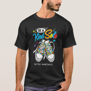 Camiseta Autismo Sensibilização Seja Uma Espécie De Calçado