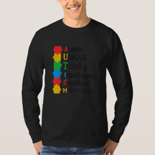 Camiseta Autismo Sensibilização Suporta Crianças Autismo Pa