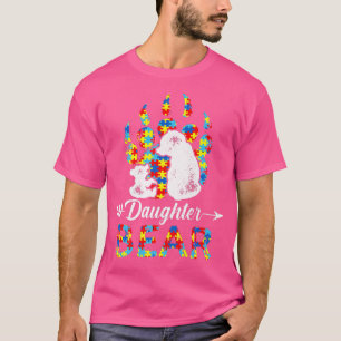 Camiseta Autismo Sensibilização Urso Secundário Suporta Pr