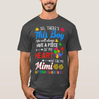 Camiseta Autismo Sensibilização Vovô Vovô Mimi Gift