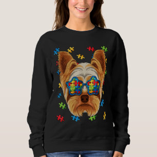 Camiseta Autismo Sensibilização Yorkshire Terrier Quebra-ca