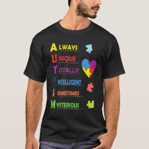 Camiseta Autismo Sigla E Peça De Quebra-Cabeça