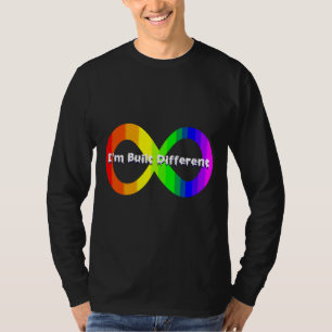 Camiseta Autismo Sinal de Infinidade I M Construído Diferen