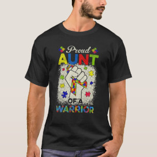 Camiseta Autismo Tia Do Autismo Sensibilizar O Guerreiro Au