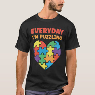 Camiseta Autismo todos os dias eu estou intrigando a consci