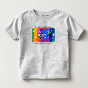 Camiseta Autismo Tubarão 5/6T CINZA
