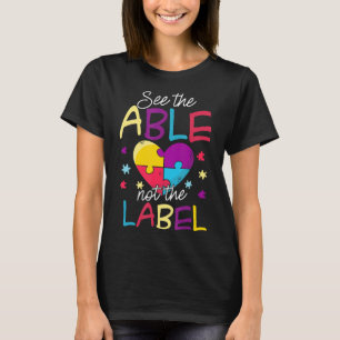Camiseta Autismo - Veja A Imagem Que Não A Etiqueta Espalha